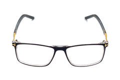 Sharp Black Transparent Glasses Frame - RM26